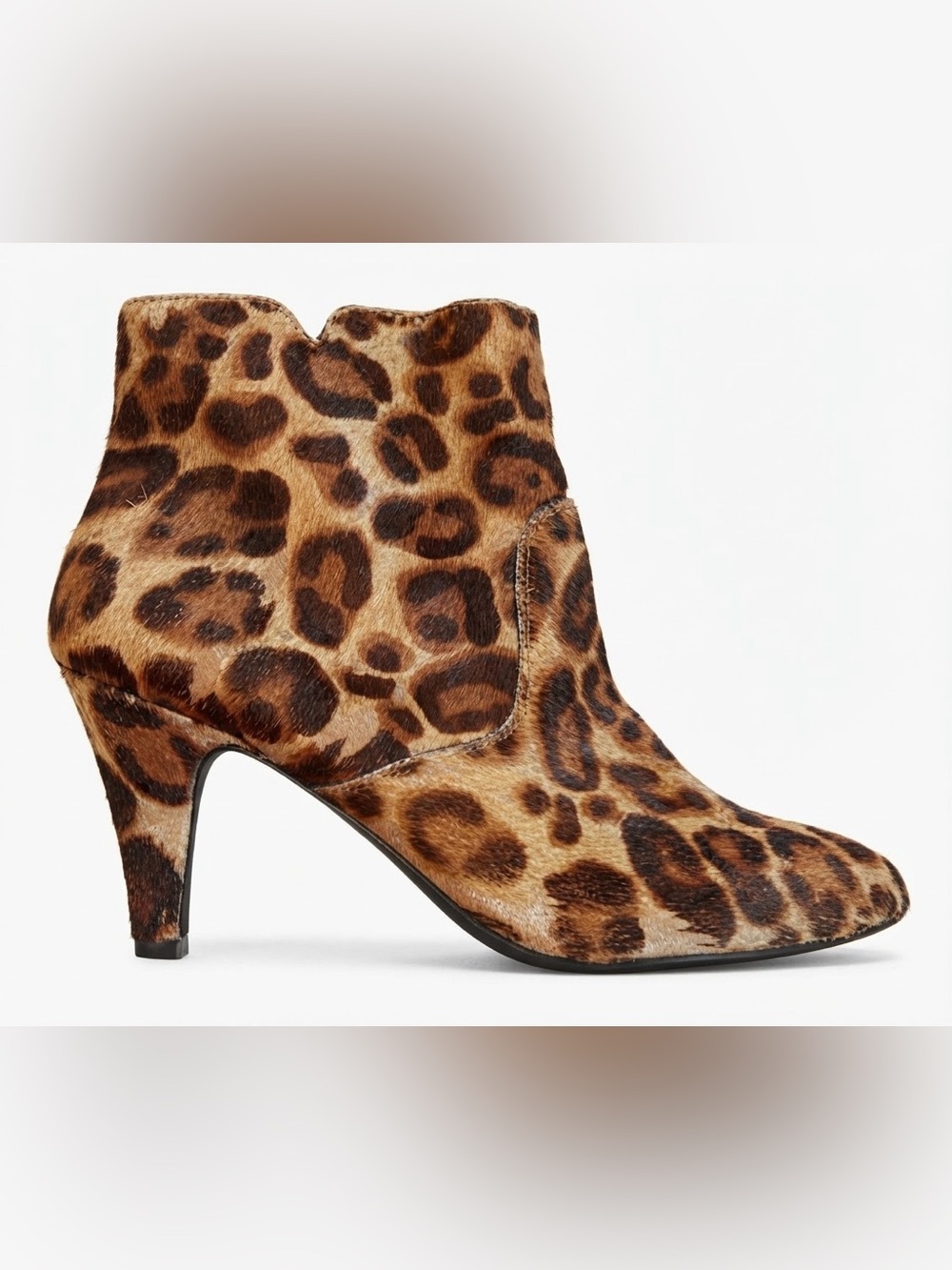 INC International Concepts Leopard-Print Ankle Bootie - Brown